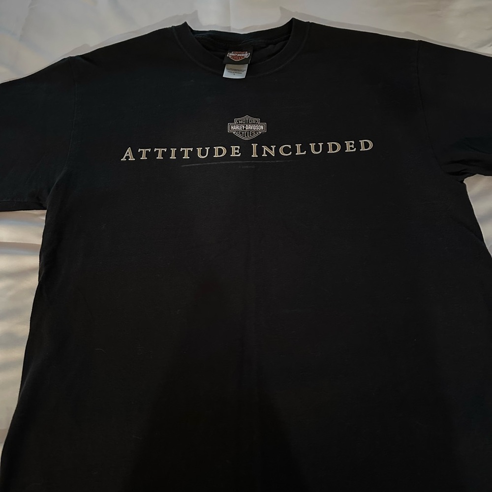 Harley-Davidson Black 'Attitude Included' Tee
